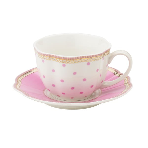 Porcelánová šálka s tanierikom Rosie od Lisbeth Dahl, 2 ks-image-1