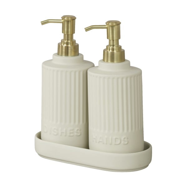 Krémový keramický stojan na umývacie prostriedky Heidi – Wenko