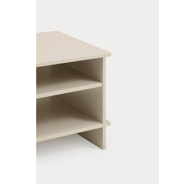 Krémovobiely nočný stolík s poličkami Inari – Teulat-image-4