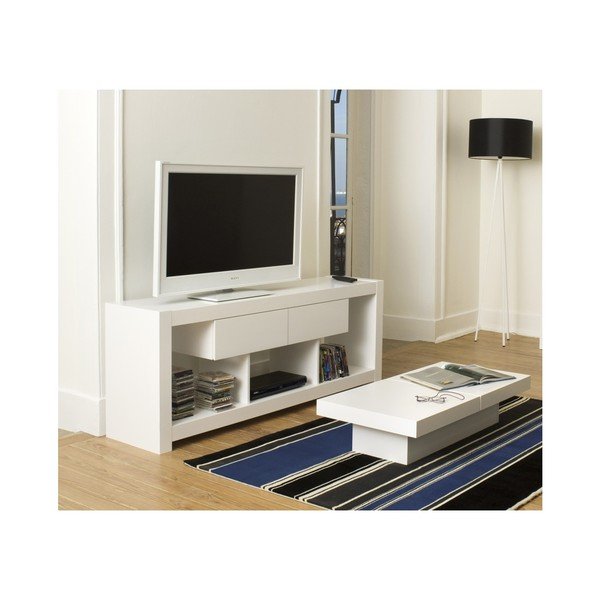 Biely TV stolík TemaHome Nara-image-1
