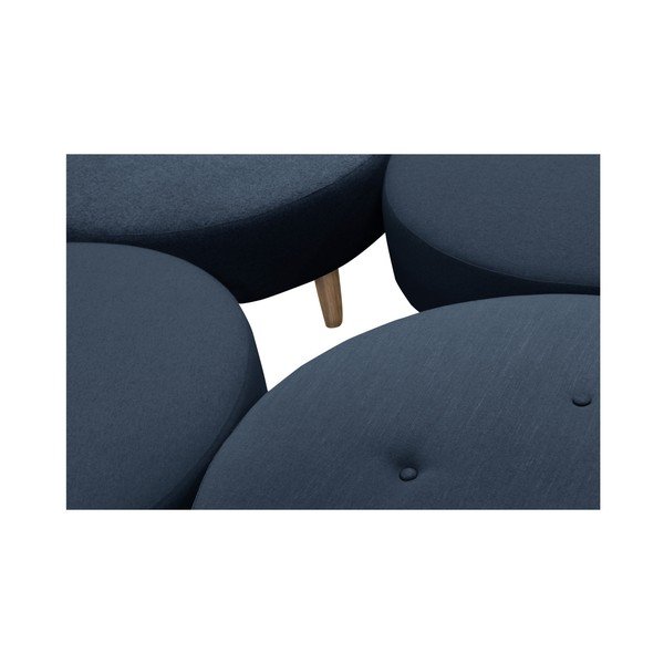 Tmavomodrý puf/odkladací stolík Helga Interiors Nolan-image-3