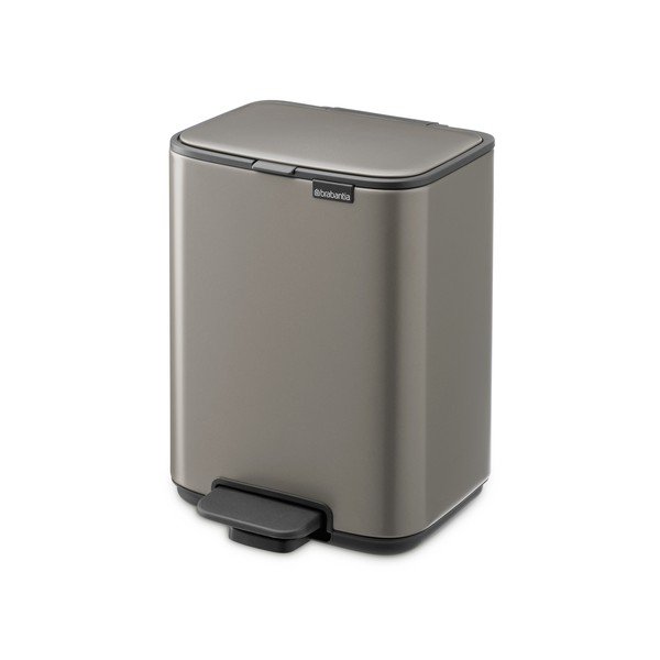 Sivý pedálový oceľový odpadkový kôš 4 l Bo – Brabantia