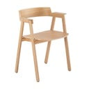 Jedálenská stolička s podrúčkami z dubového dreva v prírodnej farbe Flip – Gazzda