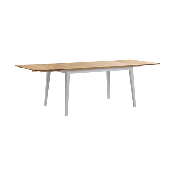 Dubový jedálenský stôl s bielymi nohami Rowico Mimi, 140 x 90 cm-image-1