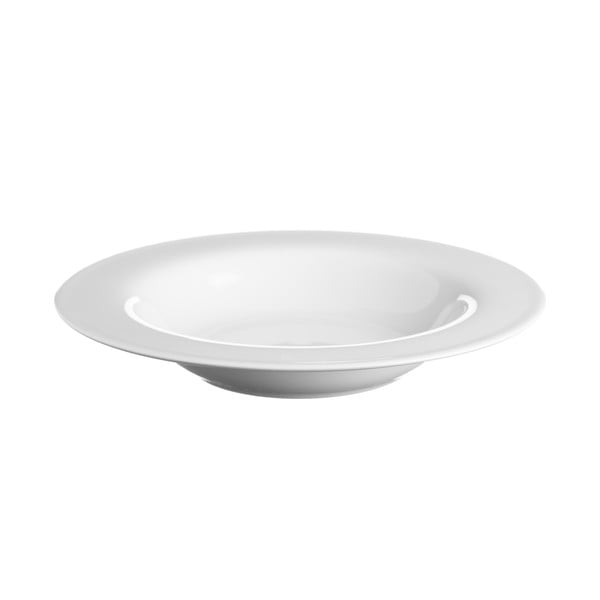 Biely polievkový tanier z porcelánu Price & Kensington Simplicity, Ø 21,5 cm