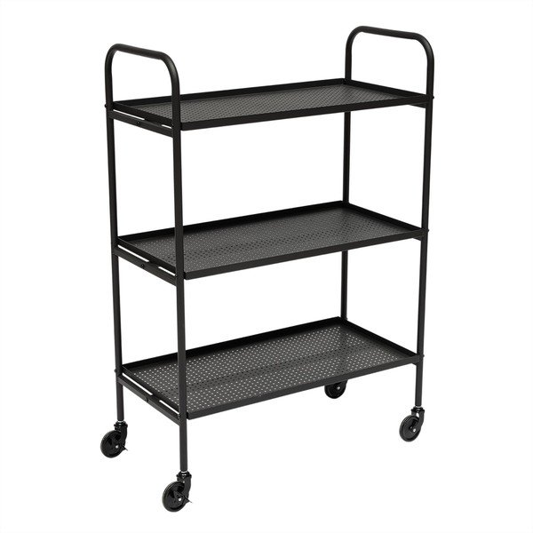 Oceľový servírovací stolík na kolieskach 37,5x75 cm Maki – OYOY Living Design