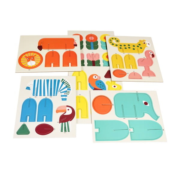 Drevená skladacia hra Wild Wonders - Rex London-image-1