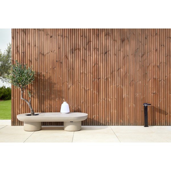 Záhradný betónový konferenčný stolík Kave Home Taimi, 140 x 60 cm-image-1