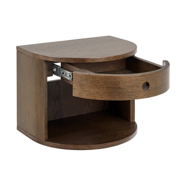 Nočný stolík v dekore duba v tmavoprírodnej farbe Paron – Actona-image-3