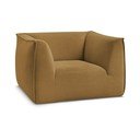 Menčestrové kreslo v horčicovej farbe Giorgia – Bobochic Paris