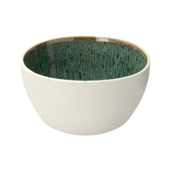 Biela/zelená miska z kameniny 400 ml Gastro White/Green – Bitz