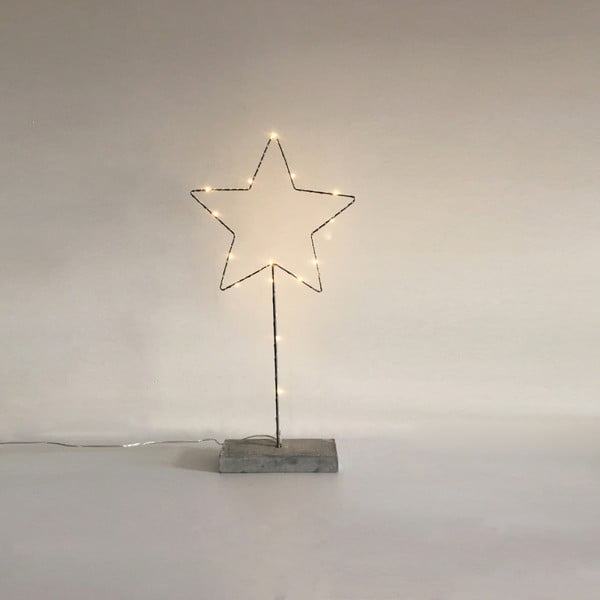 Stolová LED lampa s betónovým podkladom Opjet Paris Star