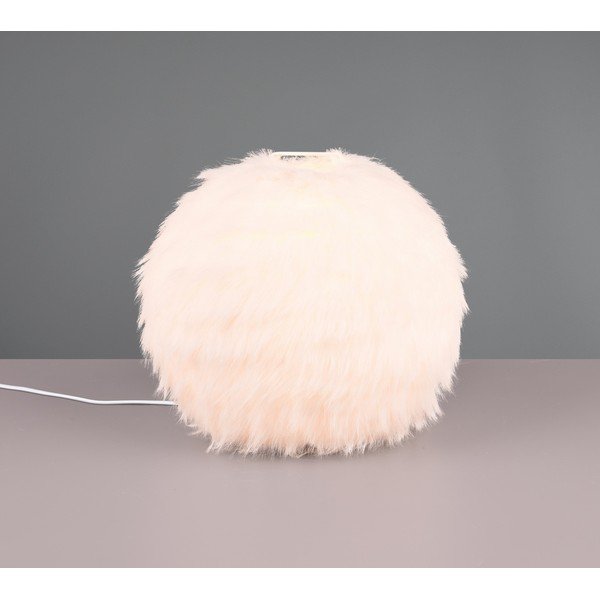 Krémová stolová lampa (výška 24 cm) Furry - Reality-image-1