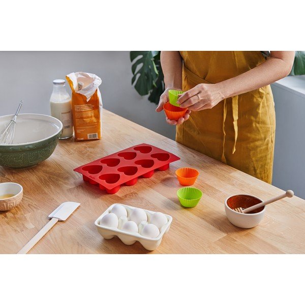 Súprava 6 farebných silikónových formičiek na muffiny Lékué, ⌀ 7 cm-image-1