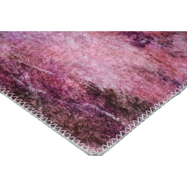 Bielo-ružový umývateľný koberec 50x80 cm – Vitaus-image-2