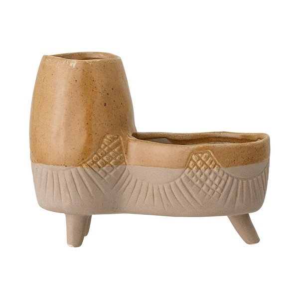 Oranžovo-ružový kvetináč z kameniny Bloomingville Animal-image-2