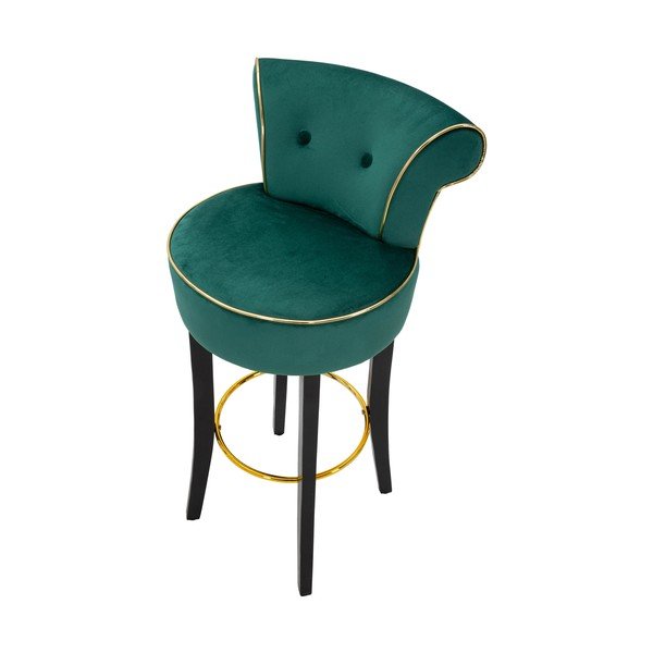Krémová zamatová barová stolička 96 cm Luxy – Mauro Ferretti-image-4