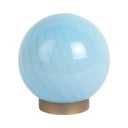 Svetlomodrá stolová lampa so skleneným tienidlom (výška 17 cm) Summer Globe – Leitmotiv