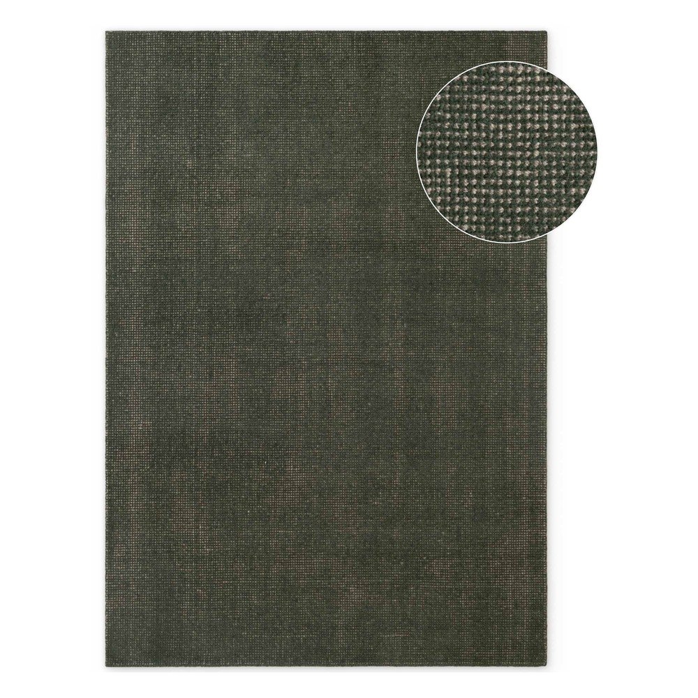E-shop Tmavozelený ručne tkaný vlnený koberec 120x170 cm Greenwich – Ted Baker