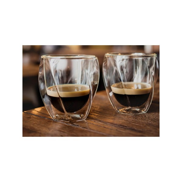 Dvojstenné hrnčeky na cappuccino v súprave 2 ks 250 ml Cristallo – Vialli Design-image-3
