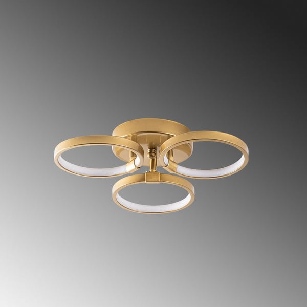 LED stropné svietidlo v zlatej farbe ø 17 cm Halka – Opviq lights-image-2