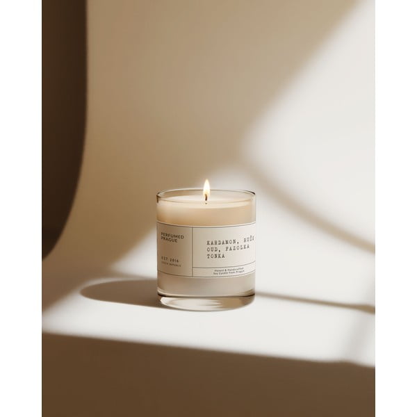 Vonná sójová sviečka doba horenia 40 h #83 Cardamom, Rose, Oud, Tonka – Perfumed Prague-image-2