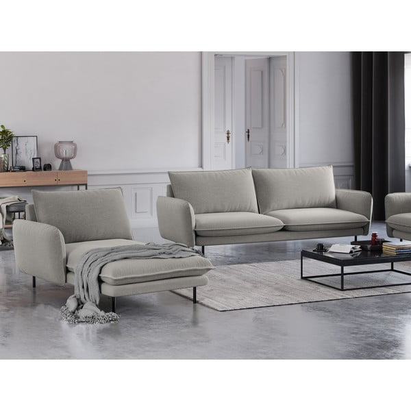 Svetlosivá leňoška Cosmopolitan Design Vienna, ľavý roh-image-1