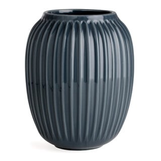 Antracitová kameninová váza Kähler Design Hammershoi, výška 20 cm