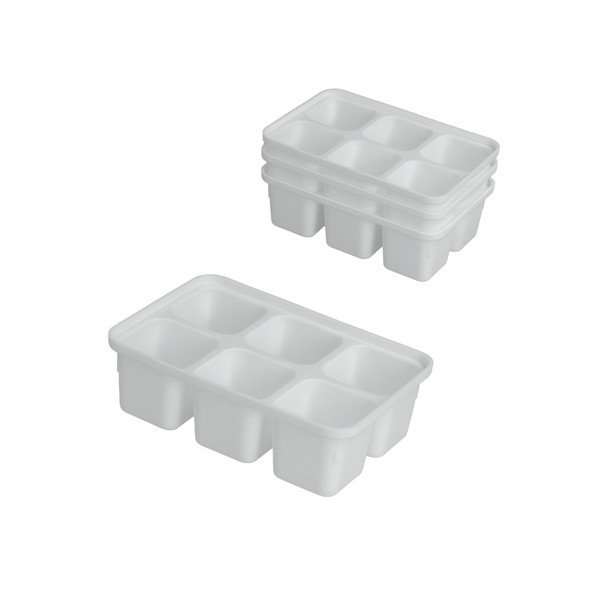 Sada 4 bielych formiček na ľad Metaltex Ice Cube-image-1