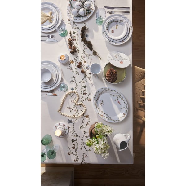 Biely porcelánový servírovací tanier s vianočným motívom 27x34 cm Hammershøi – Kähler Design-image-3