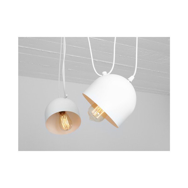 Biele závesné svietidlo na 2 žiarovky CustomForm Popo-image-4