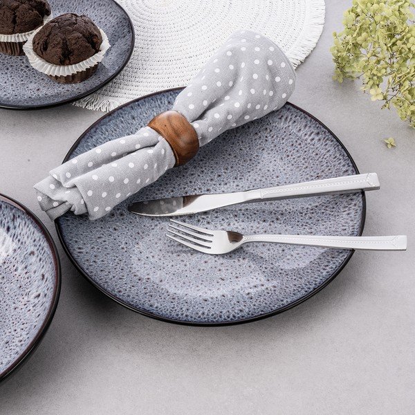 Antikoro príbor 24 ks v striebornej farbe Bright – Orion-image-3