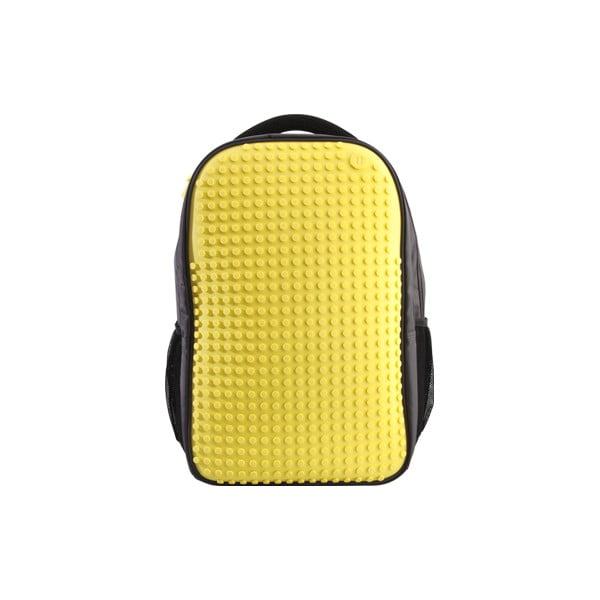 Študentský batoh Pixelbag grey/yellow