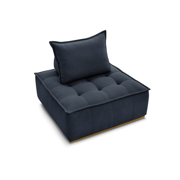 Tmavomodré ženilkové kreslo Elisa – Bobochic Paris-image-4