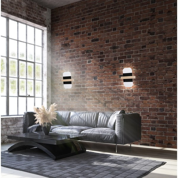 Čiernobiele LED nástenné svietidlo April - Candellux Lighting-image-1