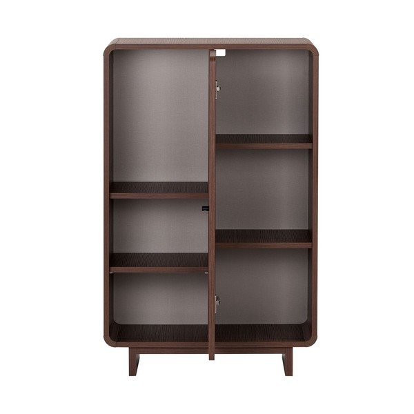 Skrinka v dekore orecha v tmavo prírodnej farbe 70x110x34 cm Torina – Nordure-image-3