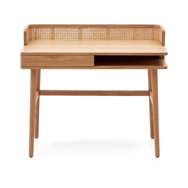 Pracovný stôl v dekore jaseňa 62x105 cm Araxi – Kave Home-image-2