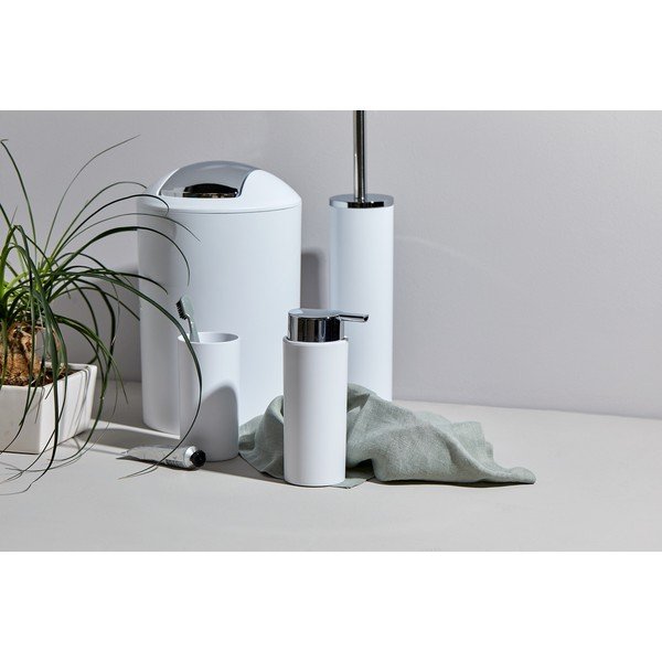 Biela plastová súprava doplnkov do kúpeľne Calvo – Wenko-image-1