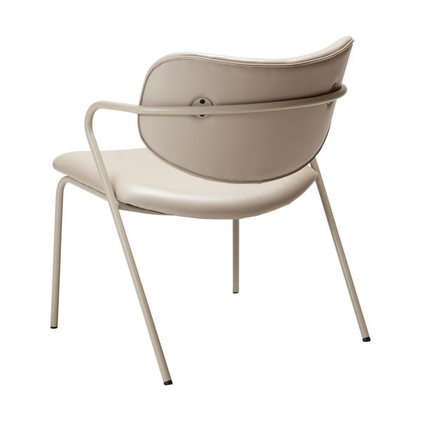 Béžové kreslo z imitácie kože Zed – DAN-FORM Denmark-image-4