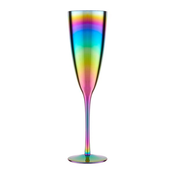 Sada 4 pohárov na šampanské s dúhovým efektom Premier Housowares Rainbow, 290 ml-image-1