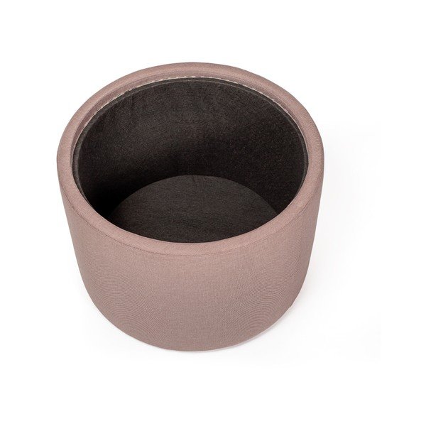 Odkladací stolík vo svetloružovej farbe s odnímateľnou doskou z dubového dreva Askala Ibisco, ⌀ 56 cm-image-2