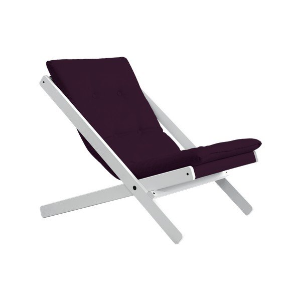 Skladacie kreslo Karup Boogie White/Purple Plum-image-2