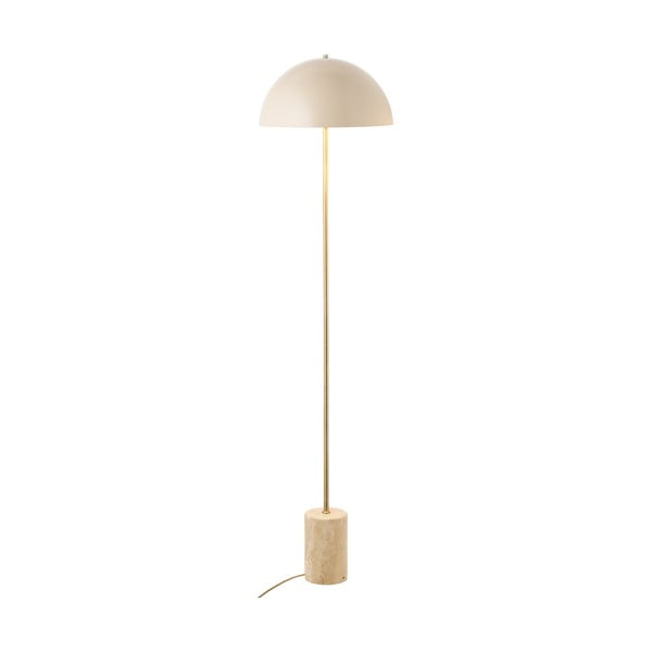 Béžová stojacia lampa s kovovým tienidlom (výška  155 cm) Sheffield – House Nordic-image-3
