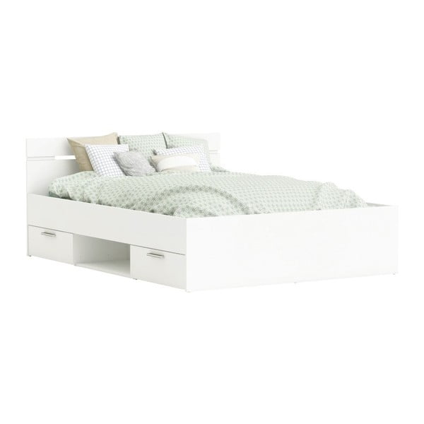 Biela posteľ Demeyere Tim, 140 × 200 cm