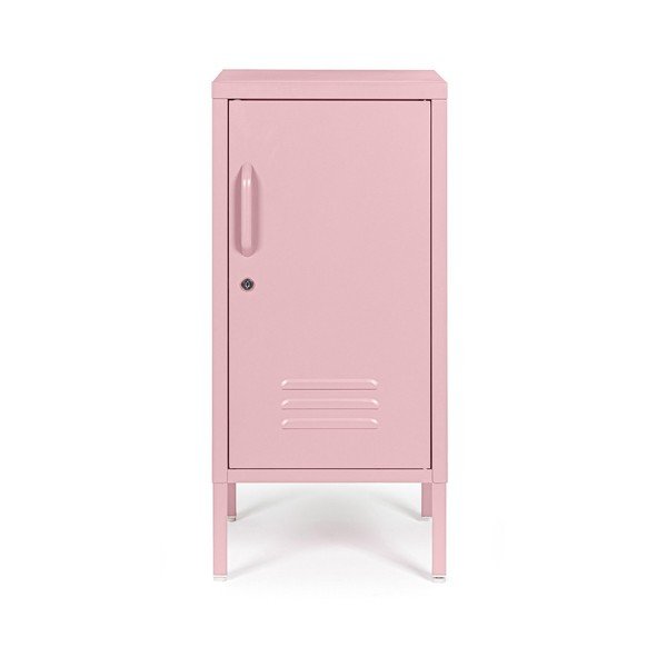 Svetloružová kovová uzamykateľná skrinka 35x76x40 cm Cambridge – Yes Everyday
