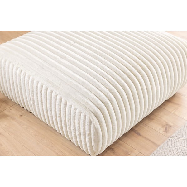 Krémová menčestrová podnožka Justin – Ropez-image-4