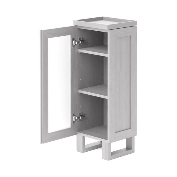 Biela kúpeľňová skrinka z dubového dreva Wireworks Mezza-image-3