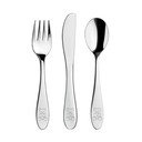 Antikoro detský príbor v striebornej farbe 3 ks - Orion