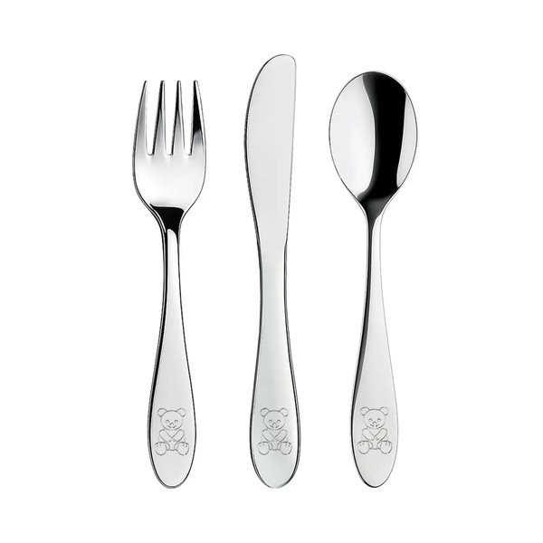 Antikoro detský príbor v striebornej farbe 3 ks - Orion