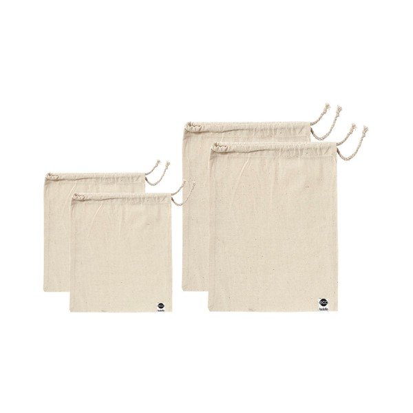 Súprava 4 desiatových vreciek z recyklovanej bavlny Ladelle Eco